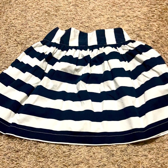 MNG skirt sz xs 4 navy and white striped - Picture 1 of 4